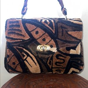 VINTAGE Carpet Jackie-O Bag